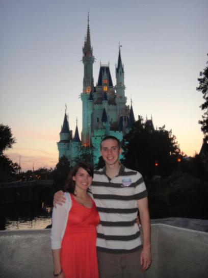 In front of Cinderella's Castle!